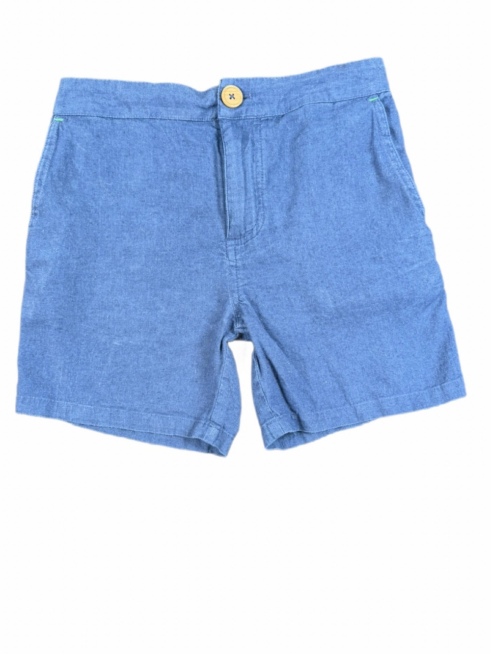 MINI BODEN Boy’s Navy Linen Cotton Shorts - 7-8Y